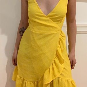 FREE PEOPLE YELLOW SUMMER DRESS